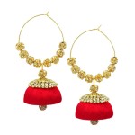 Handmade Silk Thread Jhumki Earrings for Women