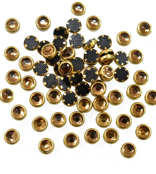 Kundans for Jewellery (Round Shape, 3MM, 10gm)