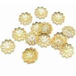 Flower  Beads Cap 14mm 50 PCS