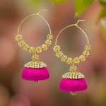 Pink Handcrafted Jhumki