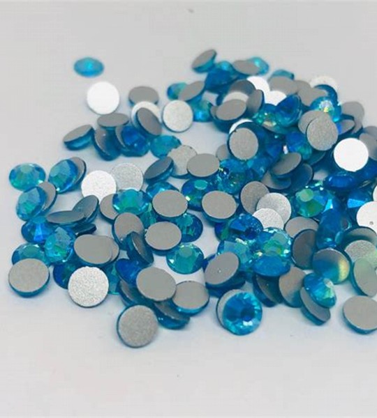 Sky Blue  Round Shape Stone For Art & Craft 4mm