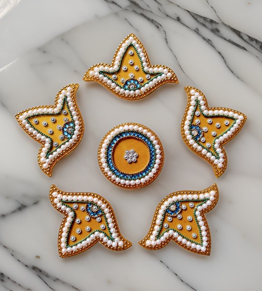 Handcrafted Decorative Diwali Rangoli Set